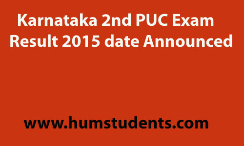 Karnataka 2nd PUC Exam Result 2015 date Announced